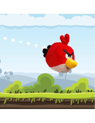 Muñeco de Peluche Angry Birds Rojo 20 cm Mighty Mojo