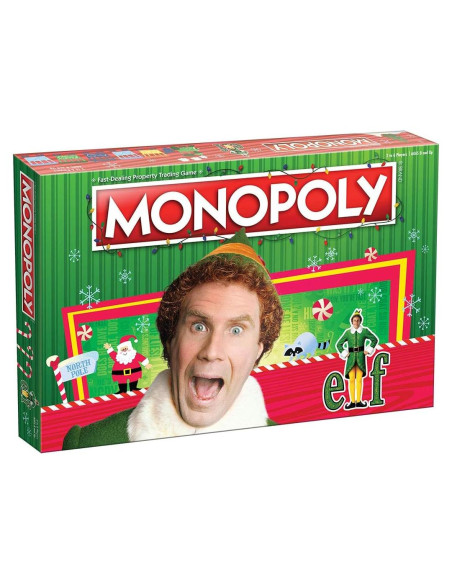 Monopoly Elf USAopoly | Juego de mesa navideño 2-6 jugadores Monopoly Elf USAopoly | Juego de mesa navideño 2-6 jugadores