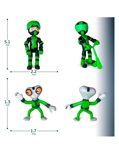 Set de 11 Figuras de Acción Toysvill Ben 10 - Juguetes Coleccionables