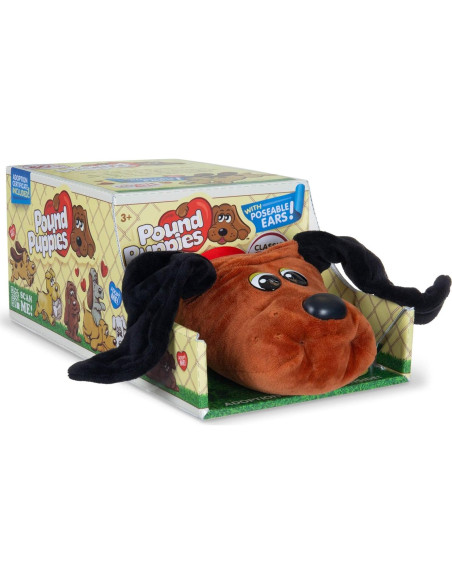 Perrito Pound Clásico Marrón Rojizo con Manchas Negras Perrito Pound Clásico Marrón Rojizo con Manchas Negras