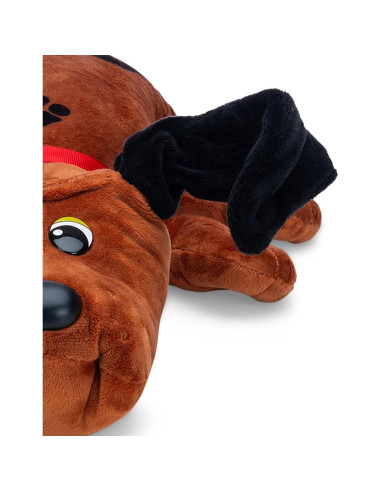 Perrito Pound Clásico Marrón Rojizo con Manchas Negras