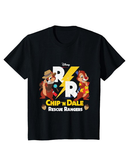 Camiseta niño unisex Disney Chip y Dale logo oficial Camiseta niño unisex Disney Chip y Dale logo oficial