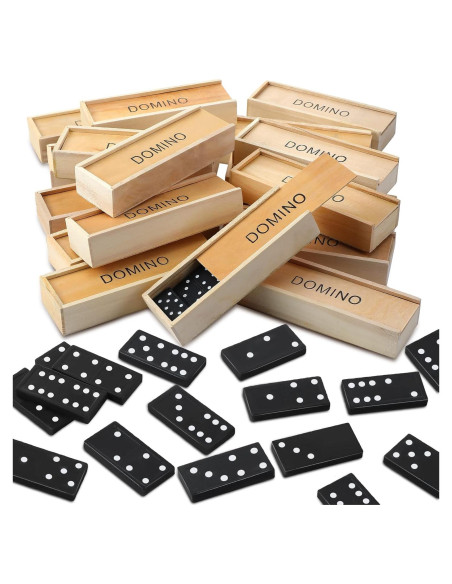 Juego de Dominó Miniatura Hungdao 36 Piezas Madera Clásico Juego de Dominó Miniatura Hungdao 36 Piezas Madera Clásico