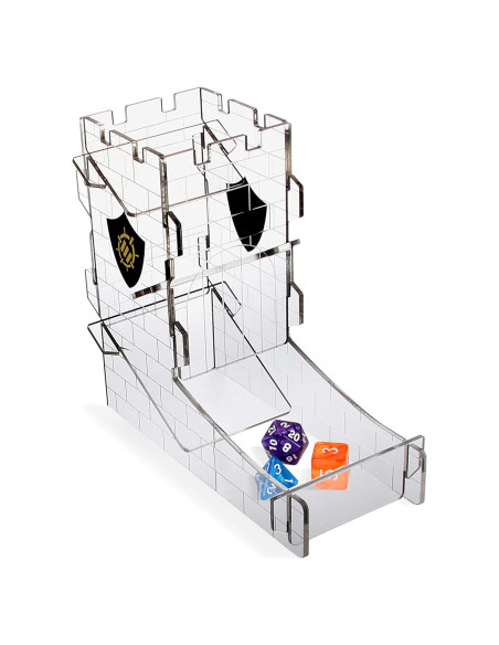 Torre de Dados ENHANCE con Bandeja - Diseño Castillo 15.24 cm Torre de Dados ENHANCE con Bandeja - Diseño Castillo 15.24 cm