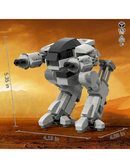 Bloques de Construcción Robot Mecha ED-209 269 Piezas Bloques de Construcción Robot Mecha ED-209 269 Piezas