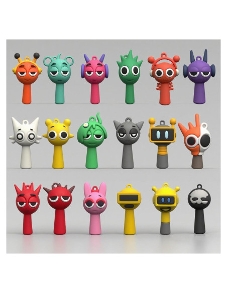 Juego de Figuras Coloridas Sprunki 18 PCS - Regalo Divertido Juego de Figuras Coloridas Sprunki 18 PCS - Regalo Divertido