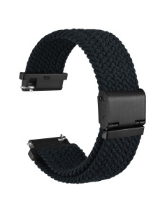 Correa de Reloj Nylon Tramada WOCCI 22mm Negro Ajustable
