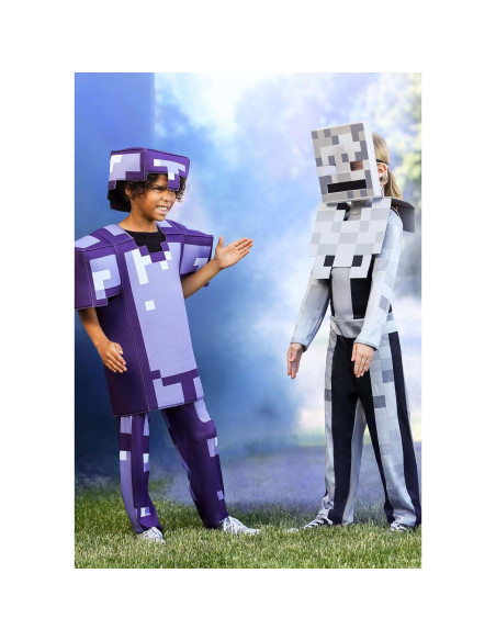 Disfraz de Esqueleto Minecraft para Niños 3T-16 | Licenciado Disfraz de Esqueleto Minecraft para Niños 3T-16 | Licenciado