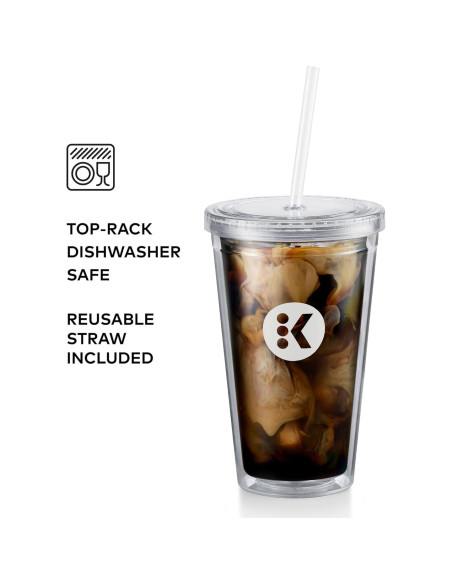 Taza Fría Keurig 16oz Doble Pared Libre BPA Taza Fría Keurig 16oz Doble Pared Libre BPA