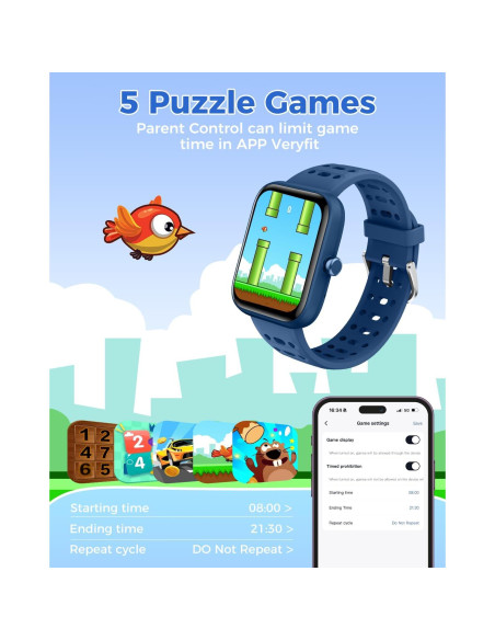 Reloj Inteligente para Niños ENOMIR Brillante 1.83" IP68 Reloj Inteligente para Niños ENOMIR Brillante 1.83" IP68