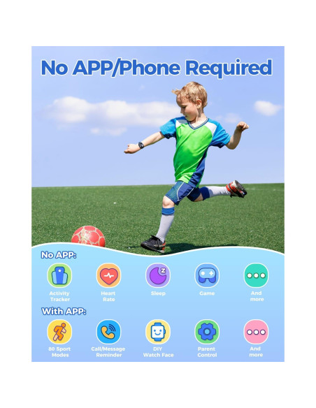 Reloj Inteligente para Niños ENOMIR Brillante 1.83" IP68 Reloj Inteligente para Niños ENOMIR Brillante 1.83" IP68
