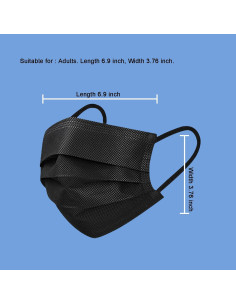 Mascarillas Desechables 3 Capas Azul Earloops 100 Pcs 2