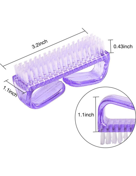 Cepillos de Uñas Hupos - 4 Piezas, Diseño Ergonómico Cepillos de Uñas Hupos - 4 Piezas, Diseño Ergonómico