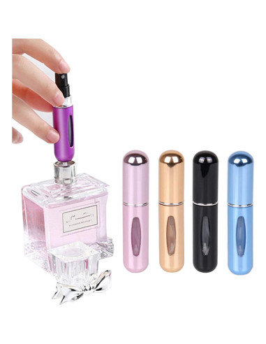 Botellas Atomizadoras de Perfume Recargables Genérico 5ml - Paquete de 4