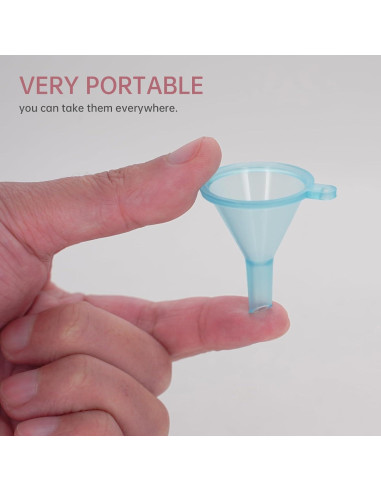 Paquete de 10 Mini Embudos Plásticos eispap para Cocina y Laboratorio