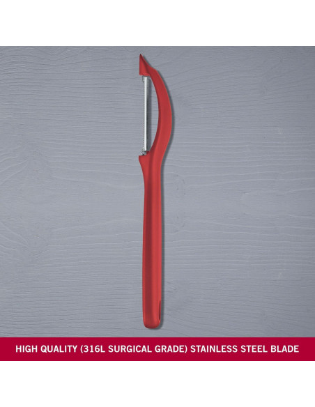 Pelador Serrado Victorinox 7.6075.1 Rojo Acero Inoxidable Pelador Serrado Victorinox 7.6075.1 Rojo Acero Inoxidable