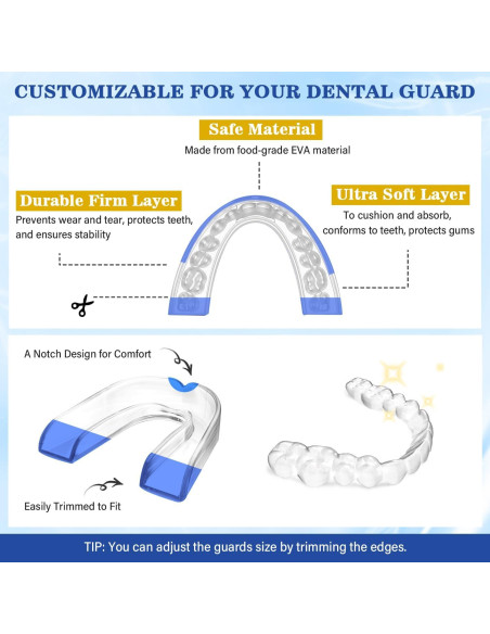 Protector Bucal Nocturno Mitreal para Rechinar Dientes con 12 Tabletas Protector Bucal Nocturno Mitreal para Rechinar Dientes con 12 Tabletas