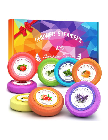 Bombas de Vapor para Ducha Aromaterapia Sanyi - 8 Aromas Naturales Bombas de Vapor para Ducha Aromaterapia Sanyi - 8 Aromas Naturales