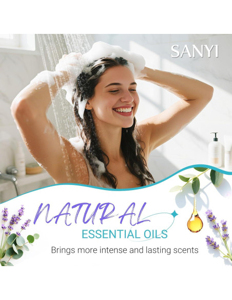 Bombas de Vapor para Ducha Aromaterapia Sanyi - 8 Aromas Naturales Bombas de Vapor para Ducha Aromaterapia Sanyi - 8 Aromas Naturales