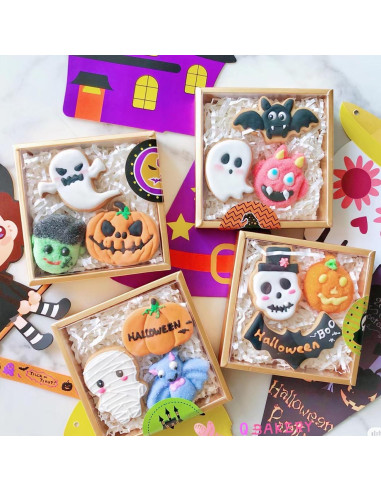 Set de 5 Cortadores de Galletas Halloween Q-BAKER 5.6-6.6 cm