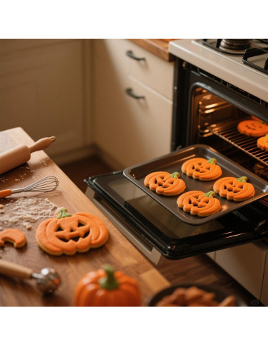 Juego de Cortadores de Galletas de Halloween YomiFamily 10 Piezas