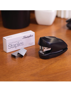 Grapadora Mini Swingline Tot Negra, 12 Hojas, 1000 Grapas 2