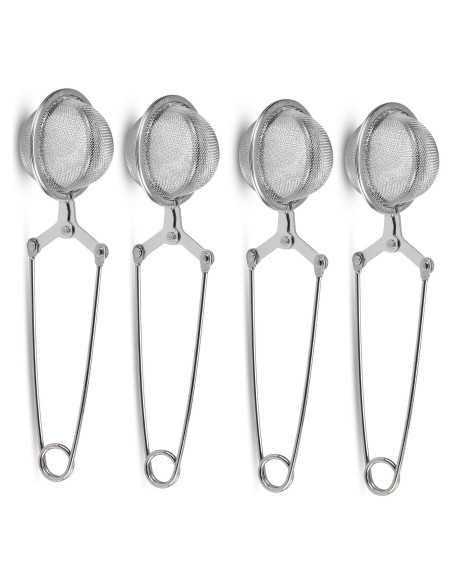 Coladores de Té JEXCULL Acero Inoxidable 4 Piezas 17 cm Coladores de Té JEXCULL Acero Inoxidable 4 Piezas 17 cm