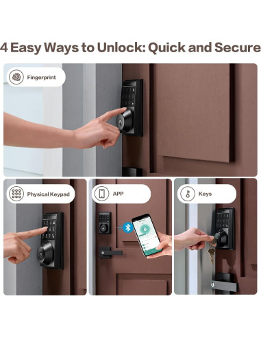 Cerradura Inteligente KEYLYNX D200 con Huella Dactilar y App
