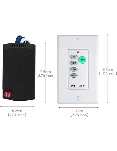 Control Remoto Universal para Ventilador de Techo Eogifee UC9050T