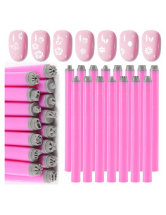 Conjunto de 15 Bolígrafos de Estampado de Uñas FaCai