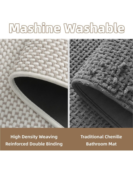 Alfombra de Baño Antideslizante PADOOR 43x71 cm Beige Crema Alfombra de Baño Antideslizante PADOOR 43x71 cm Beige Crema