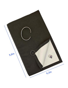 Paño de limpieza USHIGOO para joyas 25x30.5 cm morado oscuro 2
