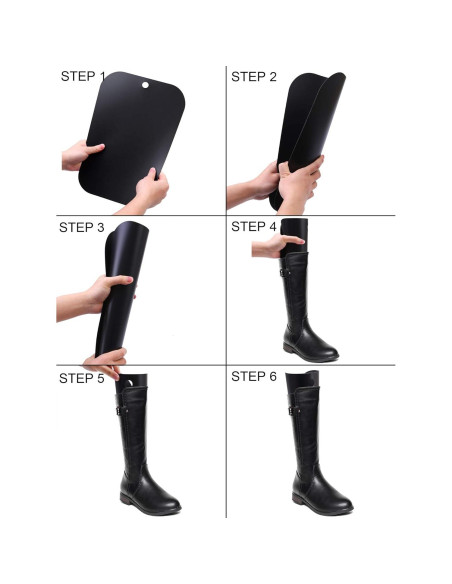 Inserciones para Botas Ruisita 10 Piezas 40.64 cm PVC Negro Inserciones para Botas Ruisita 10 Piezas 40.64 cm PVC Negro