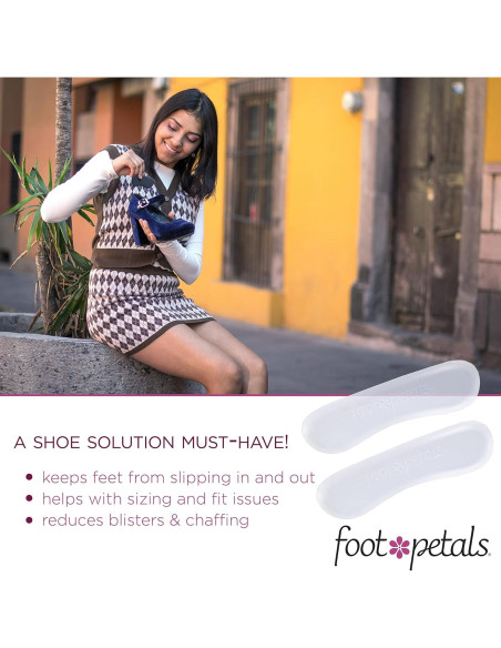 Cojín de Talón Foot Petals para Mujeres - Gel Transparente Cojín de Talón Foot Petals para Mujeres - Gel Transparente