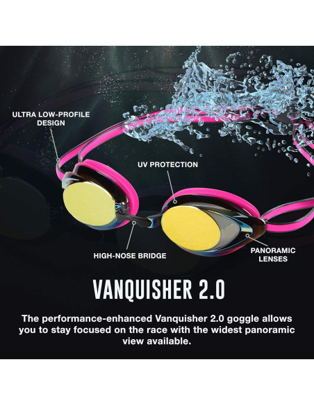 Gafas de natación Speedo Mirrored Vanquisher 2.0 Aqua Gafas de natación Speedo Mirrored Vanquisher 2.0 Aqua