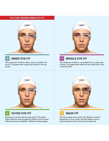 Gafas de natación Speedo Mirrored Vanquisher 2.0 Aqua