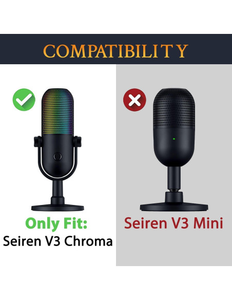 Filtros Pop SOULWIT para Micrófonos Seiren V3 Chroma USB - 2 Pcs Filtros Pop SOULWIT para Micrófonos Seiren V3 Chroma USB - 2 Pcs