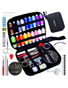 Kit de Costura Portátil LP 18 Hilos y Accesorios Completo