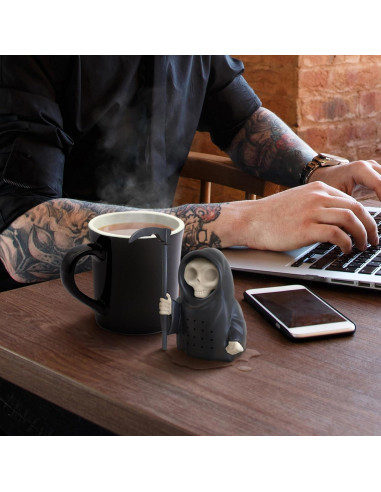 Infusor de Té Reutilizable Genuine Fred Grim Steeper Negro
