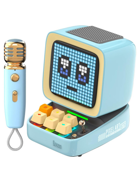 Altavoz Bluetooth Divoom Ditoo-Mic con Micrófono Karaoke RGB Altavoz Bluetooth Divoom Ditoo-Mic con Micrófono Karaoke RGB
