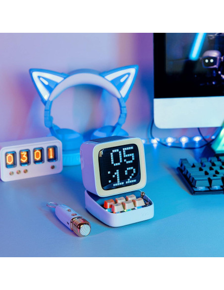Altavoz Bluetooth Divoom Ditoo-Mic con Micrófono Karaoke RGB Altavoz Bluetooth Divoom Ditoo-Mic con Micrófono Karaoke RGB