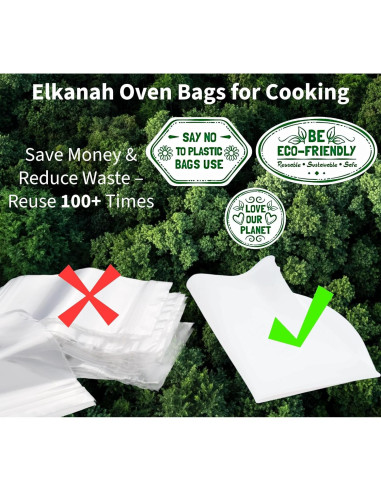 Bolsa de Silicona Reutilizable Elkanah para Pavo 6.9 Gal