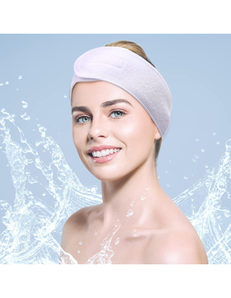 Banda de Cabeza Spa Hoteam 30 Piezas Ajustable Blanca Banda de Cabeza Spa Hoteam 30 Piezas Ajustable Blanca