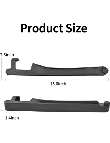 Relleno Espacio Asientos Auto Edotim con Gancho 2PCS Negro