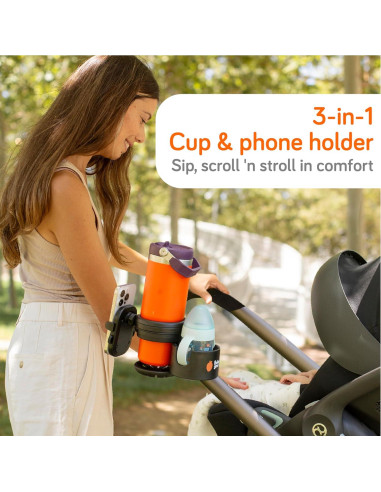 Soporte 3 en 1 para Taza y Teléfono Baby Uma - Universal