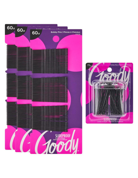 Kit de Horquillas Negras Goody 255 Unidades + Soporte Magnético Kit de Horquillas Negras Goody 255 Unidades + Soporte Magnético