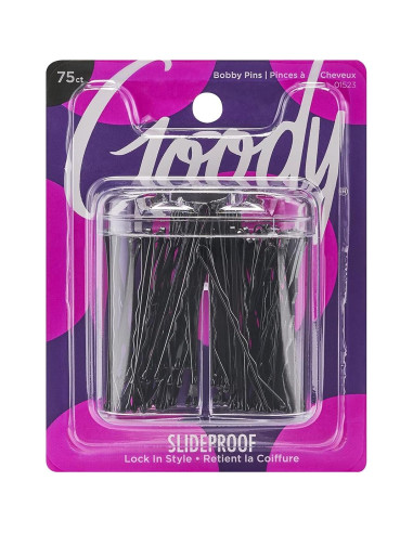 Kit de Horquillas Negras Goody 255 Unidades + Soporte Magnético