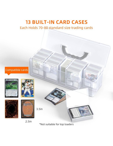 Juego de 14 Cajas de Almacenamiento de Cartas Sysdmno