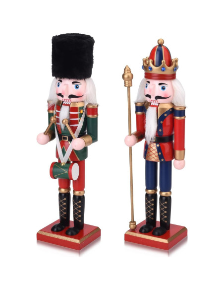 Dúo de Cascanueces Rey y Soldado ArlinaL 30 cm Decoración Dúo de Cascanueces Rey y Soldado ArlinaL 30 cm Decoración