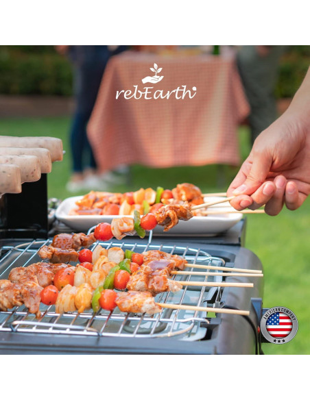 Palitos de bambú 15 cm rebEarth x100 para brochetas Palitos de bambú 15 cm rebEarth x100 para brochetas